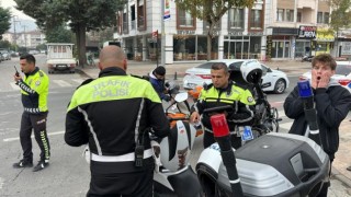 Motosiklet denetiminde ceza yağdı