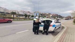 Mudanyada hız yapan sürücülere ceza yazıldı