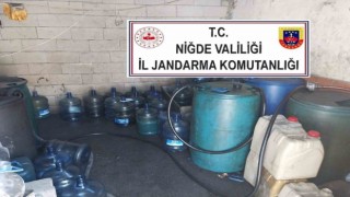 Niğdede bin litre lisanssız akaryakıt ele geçirildi