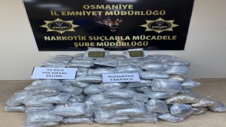 Osmaniye'de 75 kilo skunk ele geçirildi