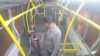 Otobüs şoförünün yaptığı hareket takdir topladı