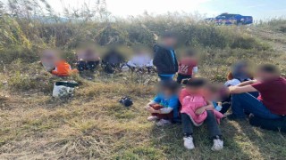Pamuk tarlasına gizlenmiş düzensiz göçmenler yakalandı