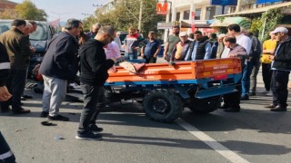Patpatla minibüs çarpıştı: 1 yaralı