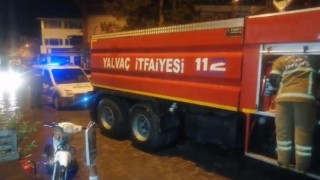 Pide salonunun bacasında yangını çıktı
