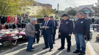 Polisten vatandaşa broşürlü uyarı
