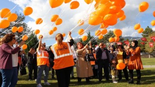 Safranboluda Lösemili Çocuklar Haftasında turuncu balon etkinliği