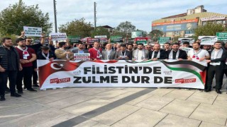 Sakaryada AK Partili gençlerden İsraile tepki yürüyüşü