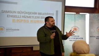 Samsun Büyükşehirden engelli bireylere E-KPSS desteği