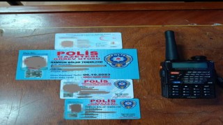Samsunda polis amblemli sahte basın kartı ile yakalanan şahıs gözaltına alındı