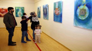 SANKO Sanat Galerisinde döngü temalı resim sergisi