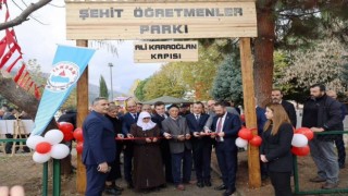 Simavda Şehit Öğretmenler Parkı açıldı