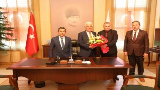 Şoförler Odası Başkanlarından Başkan Gürüne teşekkür ziyareti