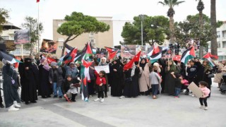 Sökede Filistindeki zulme karşı miting düzenlendi