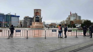 Taksim Meydanı bariyerlerle kapatıldı