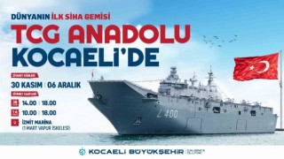 TCG Anadolu İzmit Körfezine demirleyecek