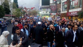 Tekirdağda Gazzeye destek yürüyüşü