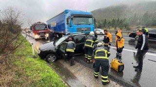 TEMde zincirleme kaza: 3ü çocuk 7 yaralı