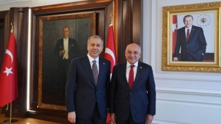 TFF Başkanı Büyükekşiden İçişleri Bakanı Yerlikayaya ziyaret
