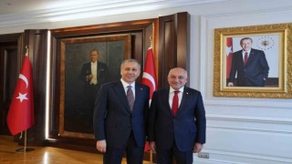 TFF Başkanı Mehmet Büyükekşiden İçişleri Bakanı Ali Yerlikayaya ziyaret