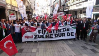 Trabzonda Filistine destek için yürüdüler