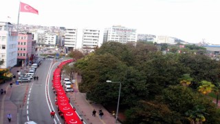 Türk Kızılay Samsun Şubesinden bayrak yürüyüşü