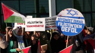 Uşak Üniversitesi akademisyen ve öğrencileri Filistinde yaşanan insanlık dramına sessiz kalmadı