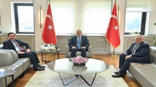 Vali Çiçek ve Başkan Büyükkılıçtan Bakan Uraloğluna ziyaret