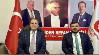 Yeniden Refah Partisi lideri Erbakan, KKTCde partisinin temsilciliğini açtı