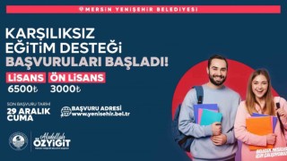 Yenişehir Belediyesinin karşılıksız eğitim desteği başvuruları başladı