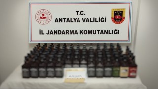 Yolcu otobüsünde 93 litrelik kaçak/sahte alkollü içki ele geçirildi