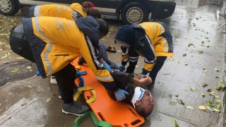 Yüksekten düşen şahıs yaralandı