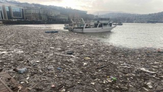 Yüzlerce atık denizi kapladı