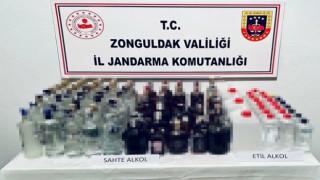 Zonguldakta kaçak alkol operasyonu