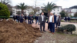 Afette zarar gören sahildeki çalışmalar sürüyor