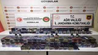 Ağrıda 1 milyon TLlik kaçak sigara operasyonu