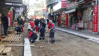 Akça Cami Caddesi esnafı çalışmalardan memnun