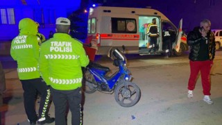 Aksarayda motosiklet ile otomobil çarpıştı: 1 yaralı