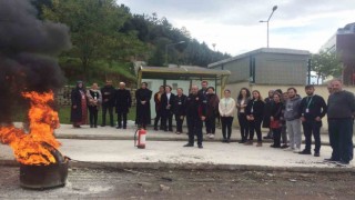 Altınovada hastane personeline yangın eğitimi