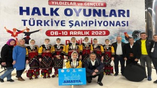 Amasya halk oyunları ekibine jüri özel ödülü