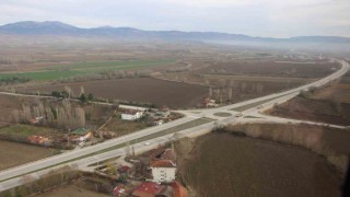 Amasyada helikopter destekli trafik denetimleri