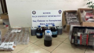 Antalyada kaçak tütün ve sahte alkol operasyonu: 5 gözaltı
