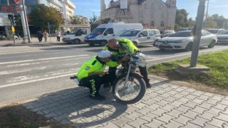 Antalyada sürücüsünün kaçtığı plakasız motosiklete 7 bin TL ceza
