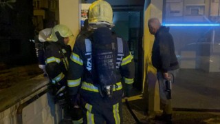 Apartmanın bodrumunda çıkan yangın korku dolu anlar yaşattı