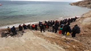 Ayvalıkta 81 göçmen kurtarıldı