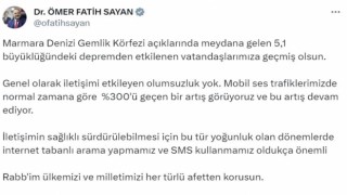 Bakan Yardımcısı Sayan: “(Deprem sonrası) İletişimi etkileyen olumsuzluk yok”