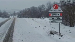 Balkanlardan giriş yapan kar, Edirnede etkisini arttırdı