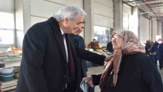 Başkan Bakkalcıoğlundan kapalı pazar ziyareti