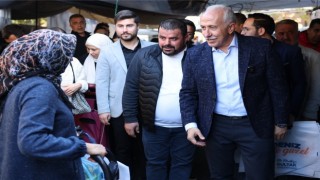 Başkan Gültak, Kiremithane Mahallesi semt pazarını gezdi