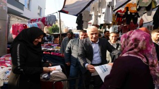 Başkan Gültak, pazar yerinde vatandaşların taleplerini dinledi