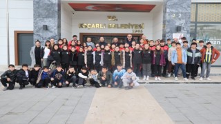 Başkan Kaplan sporcu çocukları kahvaltıda ağırladı